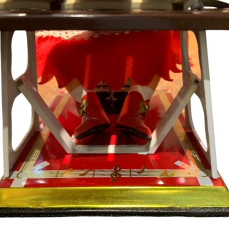 LITTLE PERFORMER ゼンマイ式鉄琴ブリキ 昭和おもちゃ 女の子 お人形