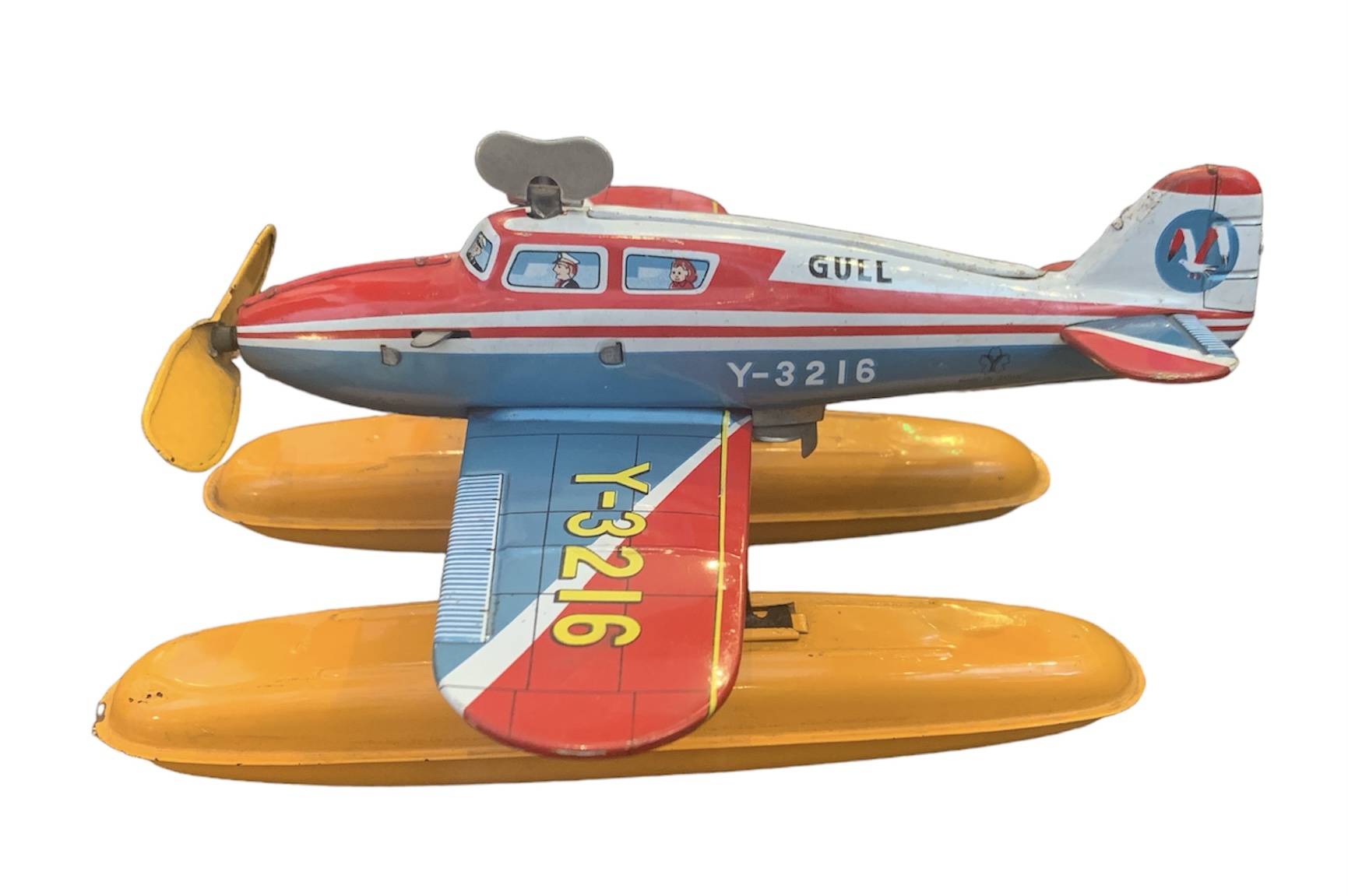 ヨネザワ玩具 水上飛行機 Gull Clipper GULL-AIR Y-3216 ブリキ