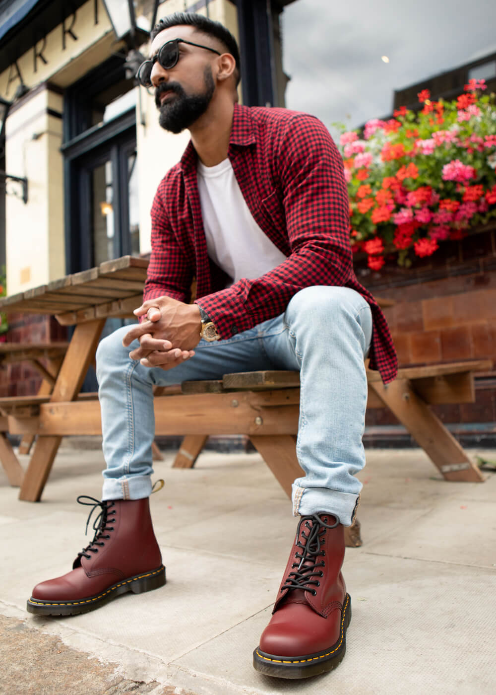 Dr. Martens 1460 Smooth Leather Boots Cherry Red - www.succubus.us