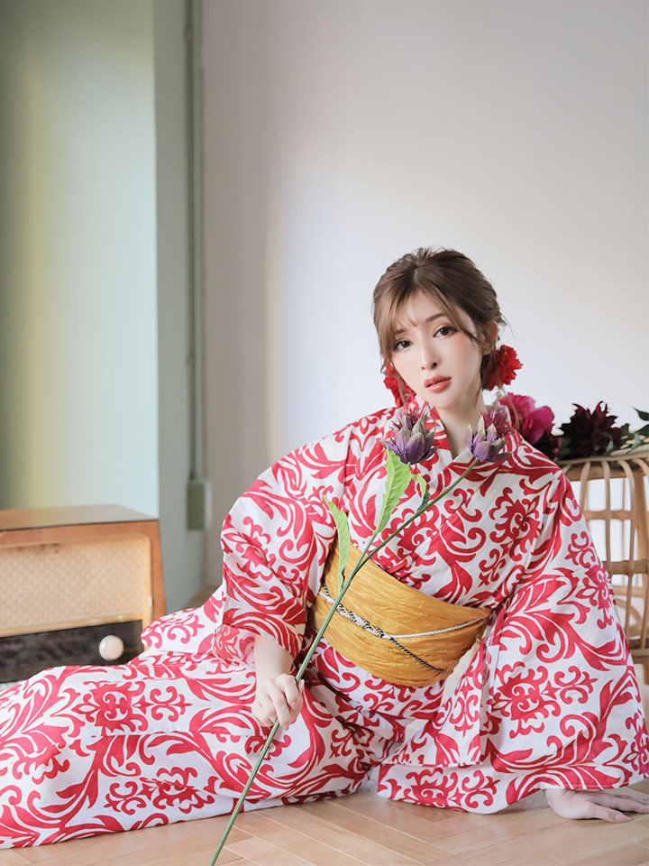 即日発送】【浴衣セール】【浴衣】sugar&Jewelsオリジナルデザイン！紅