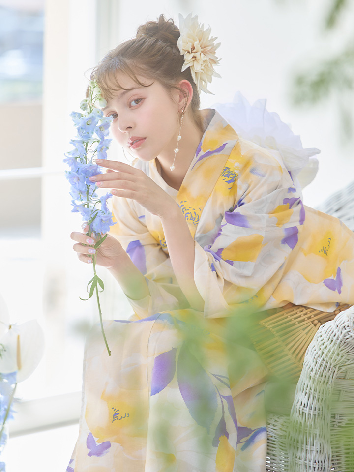 Dita 夕凪の和調古典 浴衣・帯の2点セット Dita 夕凪の和