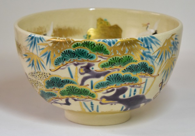 真葛焼 五代宮川香斎 蓬莱山絵茶碗 すいぎょく園｜創業百年、お茶の