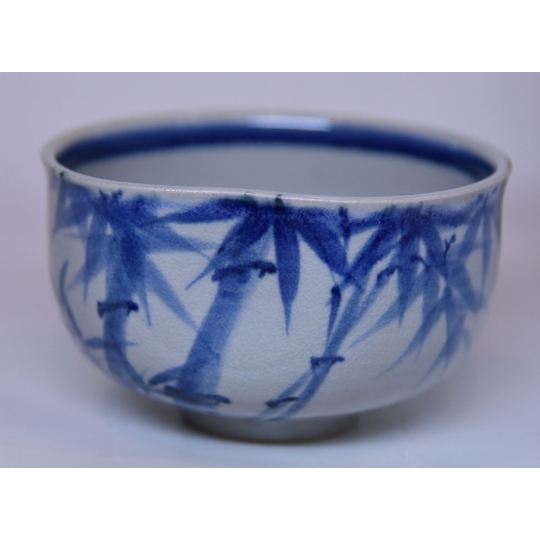 竹絵茶碗 手塚 石雲作 すいぎょく園｜創業百年、お茶の「すいぎょく園」