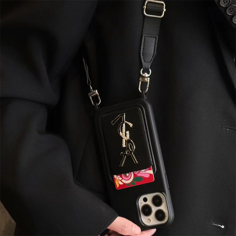 スマホ ショルダー サン ローラン ysl アイフォン16/15plusケース