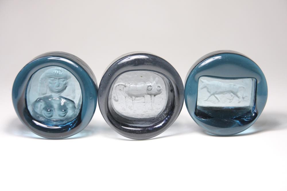 Erik Hoglund/エリックホグラン/ガラス/アッシュトレイ/ダークブルー