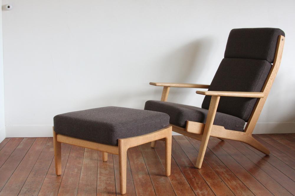 北欧家具/Hans j Wegnerハンス J ウェグナー GE290A オーク＋オットマン