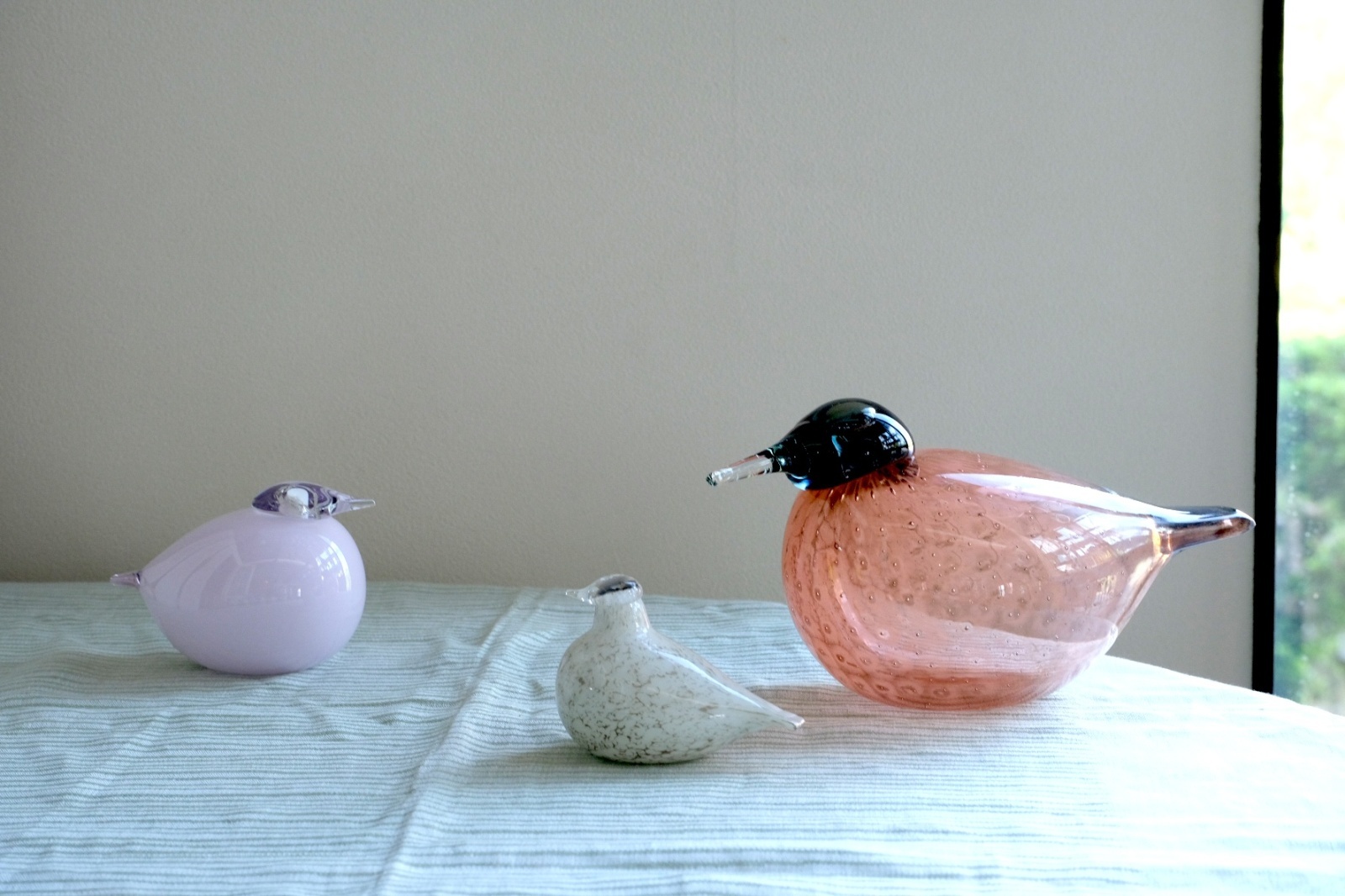 フィンランドの偉大なガラス作家オイバトイッカ作 雷鳥のガラス