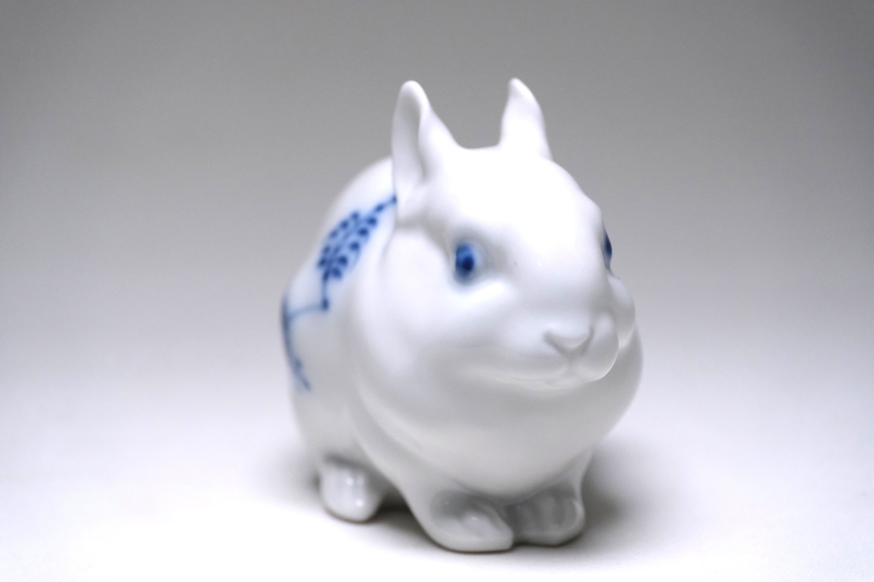 希少】ロイヤルコペンハーゲン ブルーフルーテッド フィギュリン 笛を