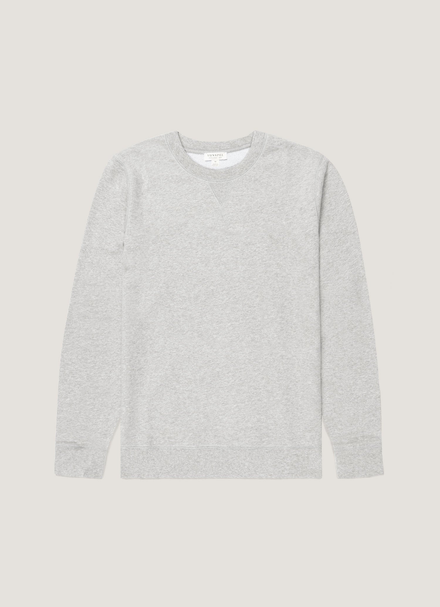 ループバックスウェットシャツ（Grey Melange）| Sunspel