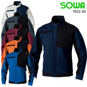 作業服の通販 長袖ブルゾン 桑和SOWA 9522-00【サンワーク本店】