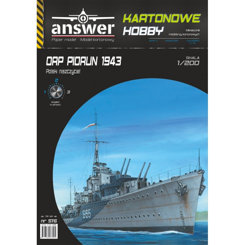ORP Piorun 1943 - Polish Destroyer Answer -KH-03-2023