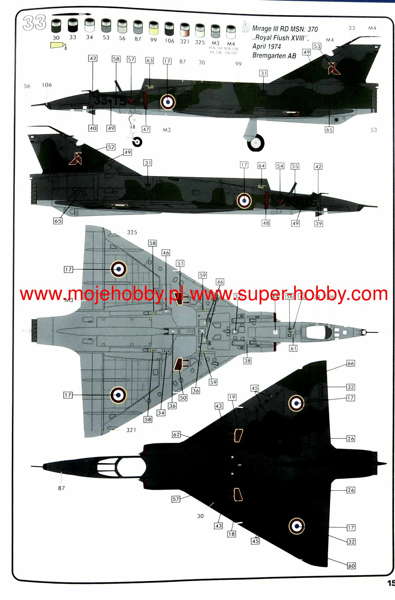 heller ミラージュⅢ Heller 1/48 Mirage IIIB IDF - Mirage III