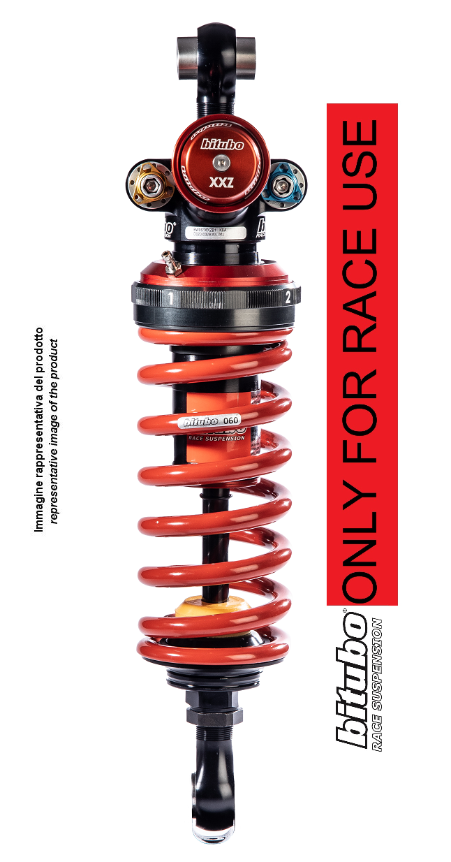 Bitubo XXZB1 Racing Rear Shock - Pneumatic Preload, 6-Way