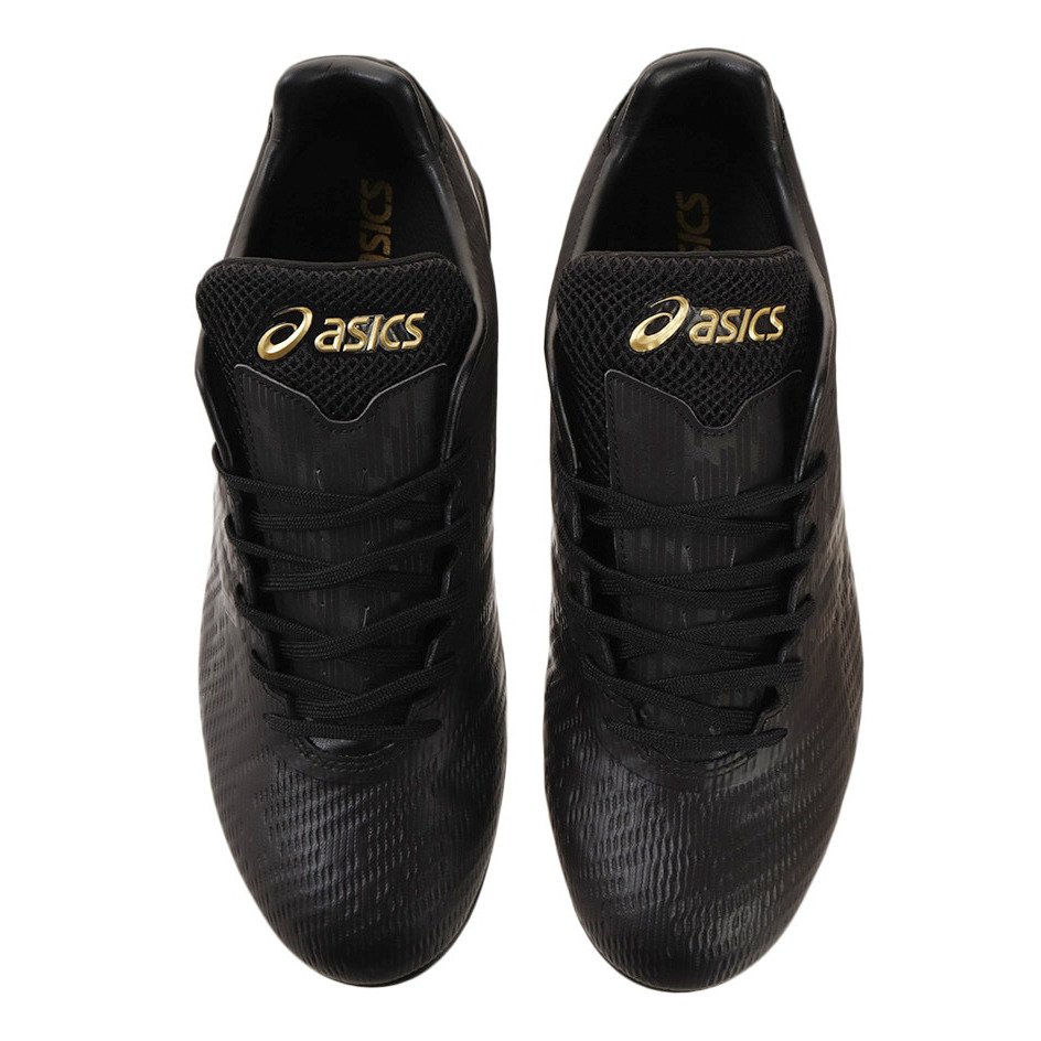 アシックス（ASICS）（メンズ）野球スパイク 黒 金具 一般 ゴールド