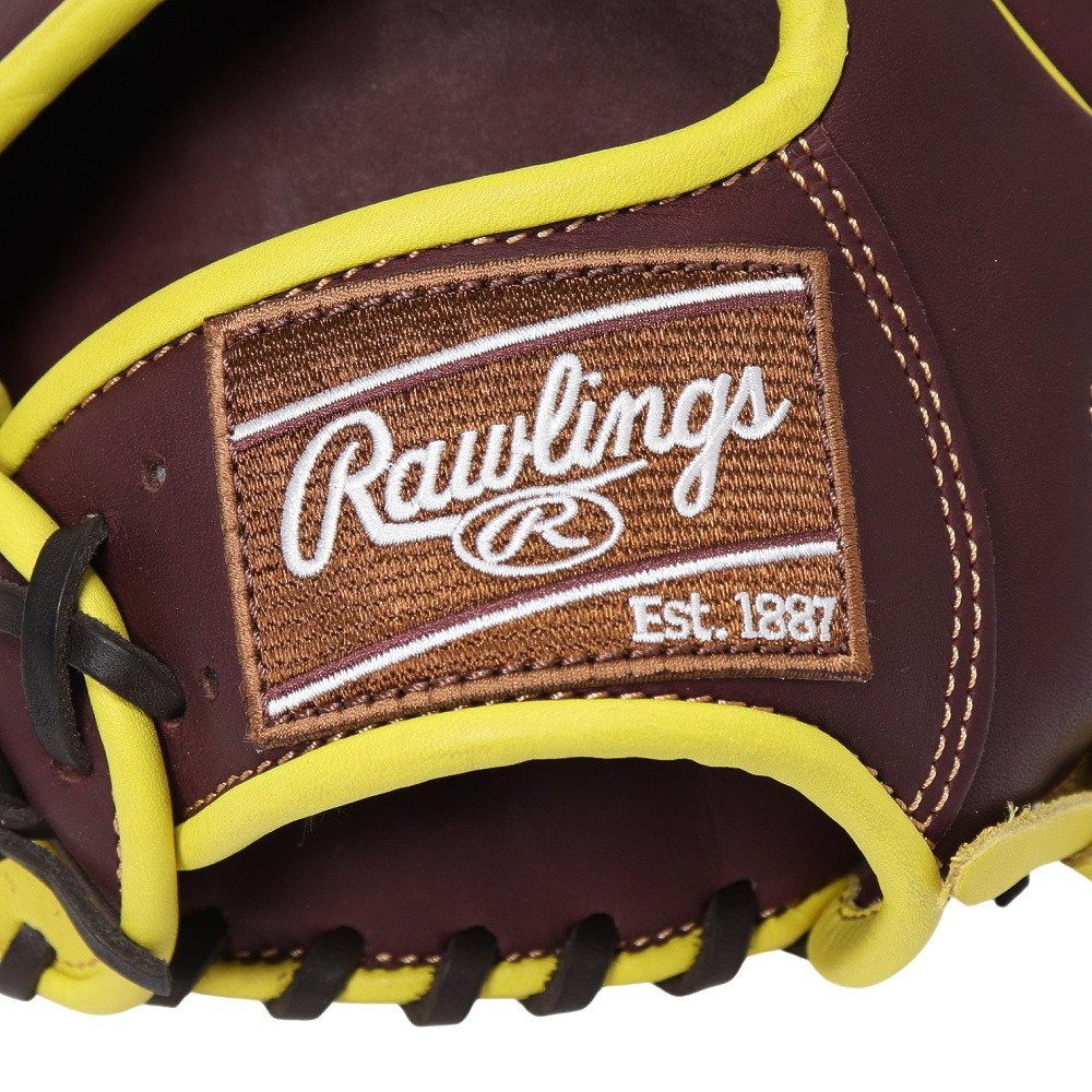た*ら様 Rawlings HOH軟式グローブ ブラウン/イエロー ローリングス