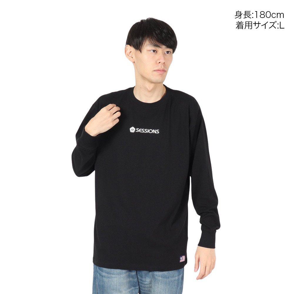 セッションズ（SESSIONS）（メンズ）ロゴ ロングスリーブTシャツ