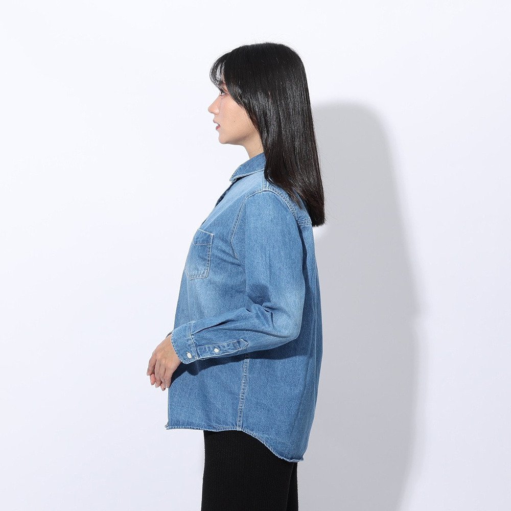 エルケクス（ELKEX）（レディース）デニムシャツ EKL4FA0017 LBLU