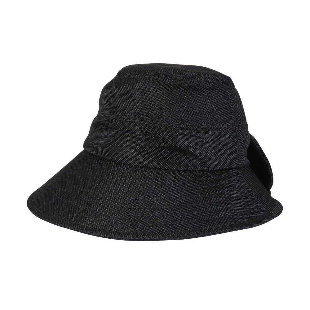 ミルサ（milsa）（レディース）帽子 ハット ひんやりキャペリン 黒
