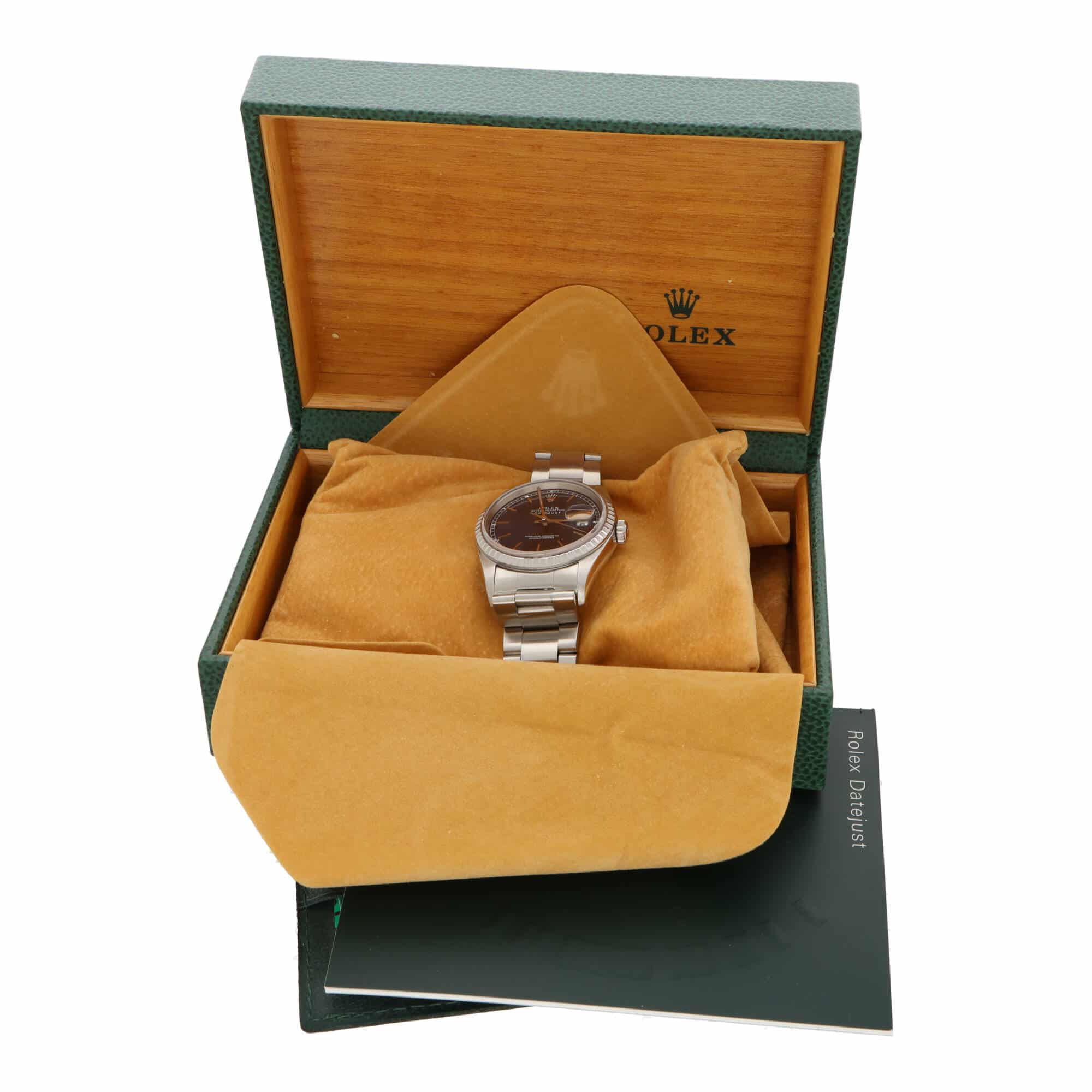 Vintage 2001 Rolex Oyster Perpetual DateJust Box and Papers at