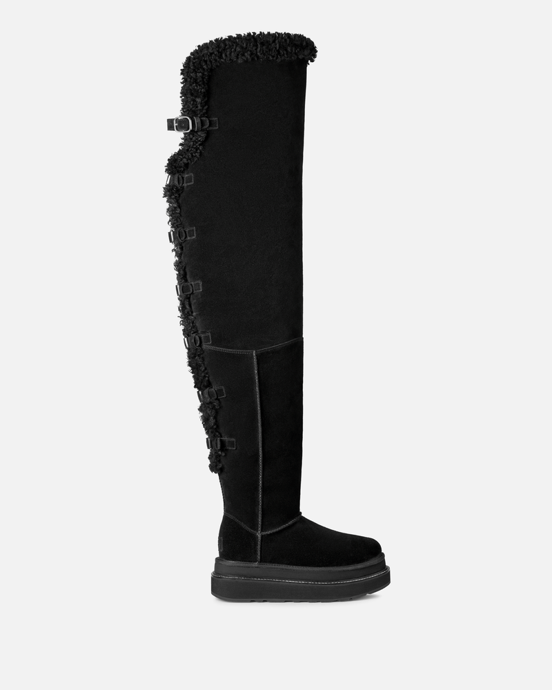 Women's sacai Thigh High Boot in Black – SVRN