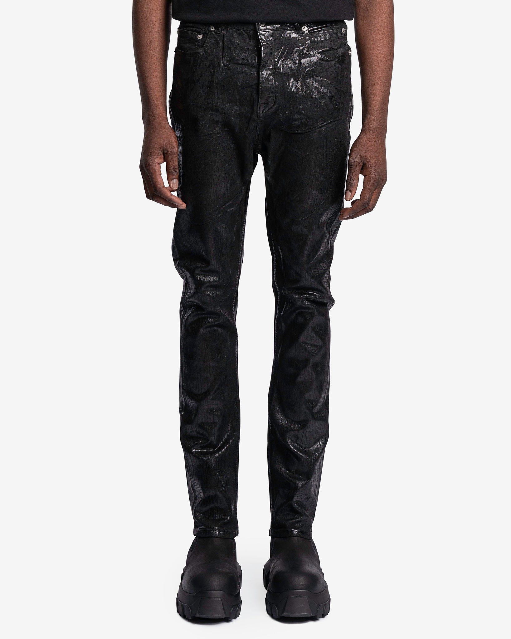 Foil Detroit Cut Denim in Black – SVRN