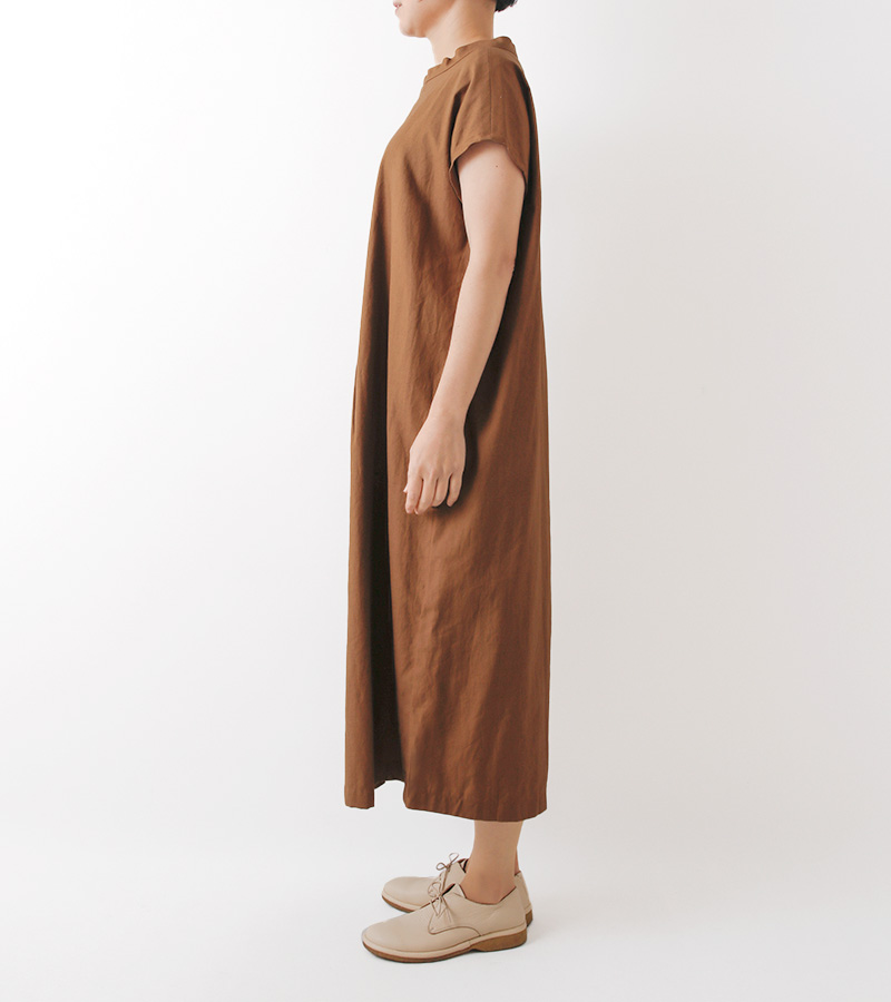 実物大型紙【No.6012】前タックのフレンチスリーブワンピース