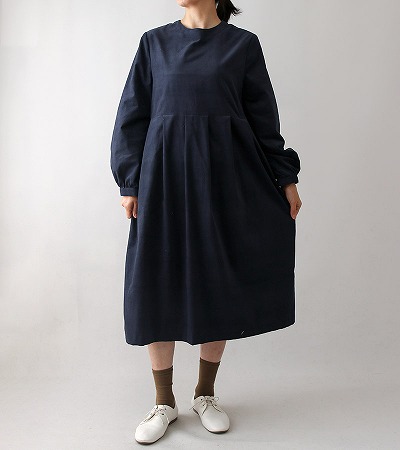 寸法図【NO.17】ハイウエスト切替タック入りワンピース [M便 0/1]の