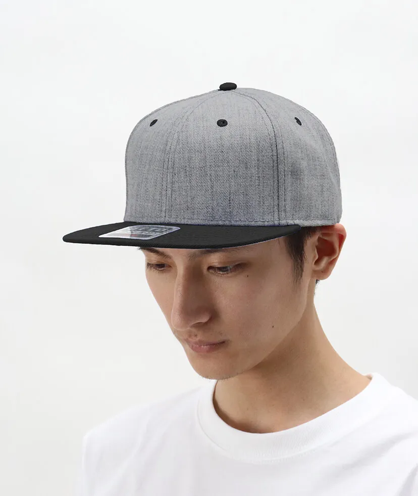 OTTO ヘザーウールブレンド フラットバイザーキャップ(スナップバック