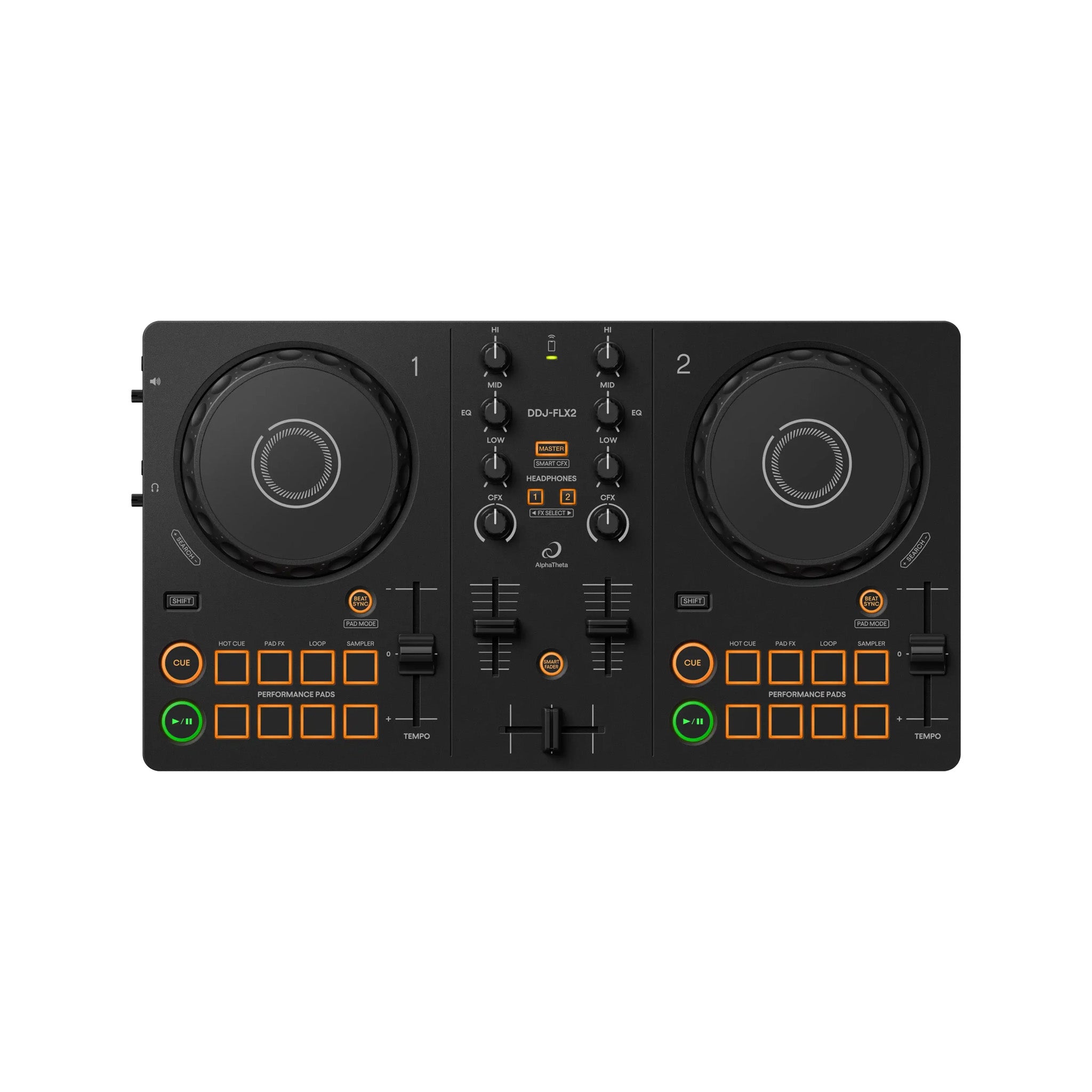 AlphaTheta DDJ-FLX2 Compact 2-Channel DJ Controller – Swee Lee