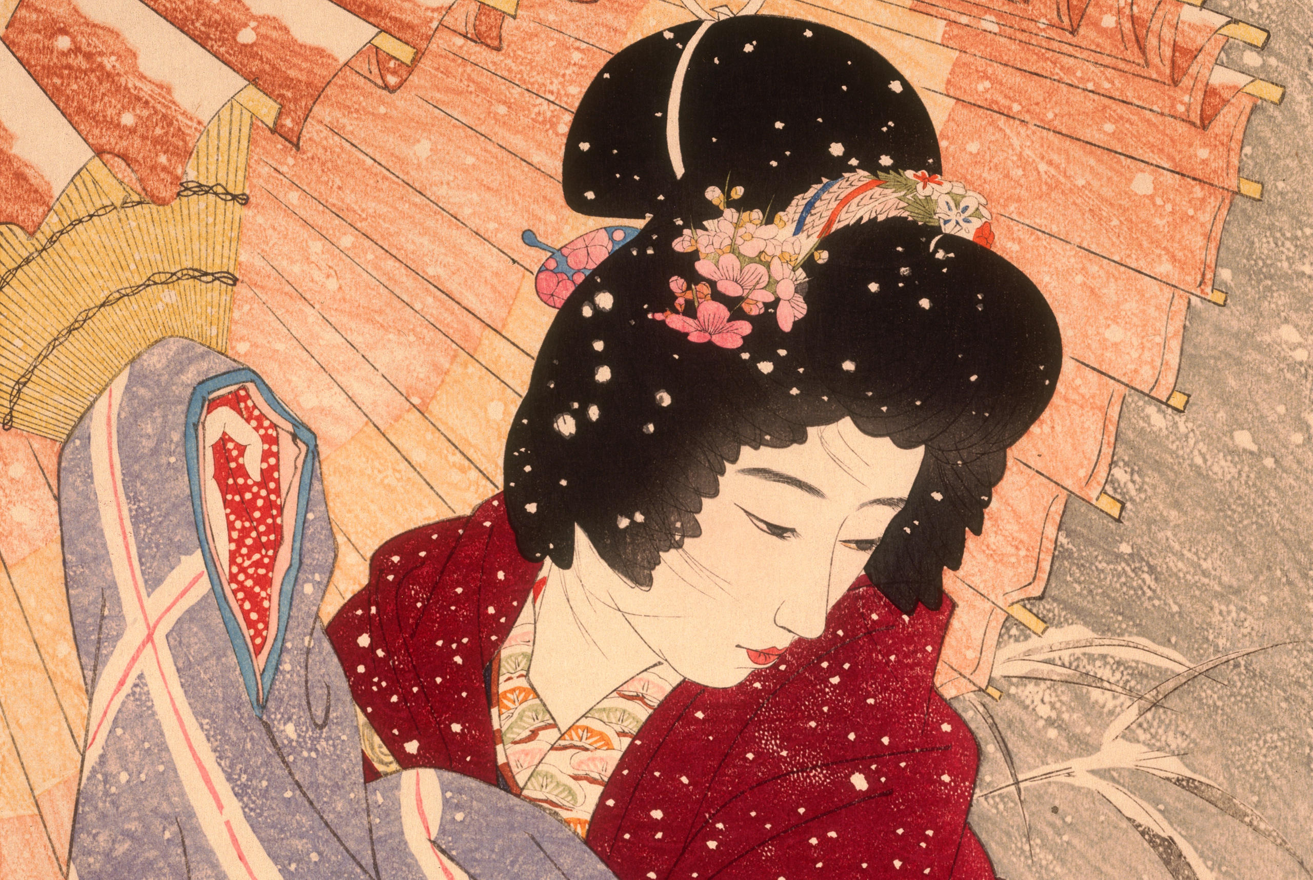 スイスの「伊東深水－近代とノスタルジー」展 浮世絵が蘇ったような色