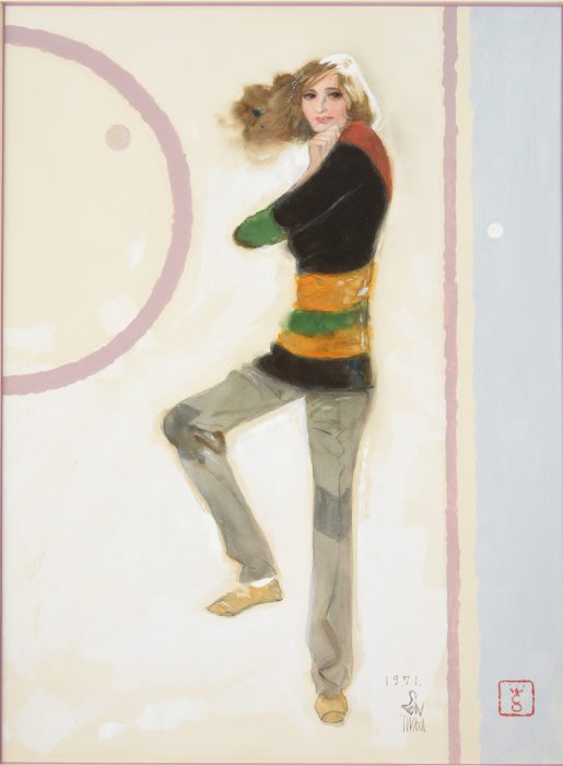 大幅値下げ！岩田専太郎 稽古がえり 陶板画 大幅値下げ！岩田専太郎