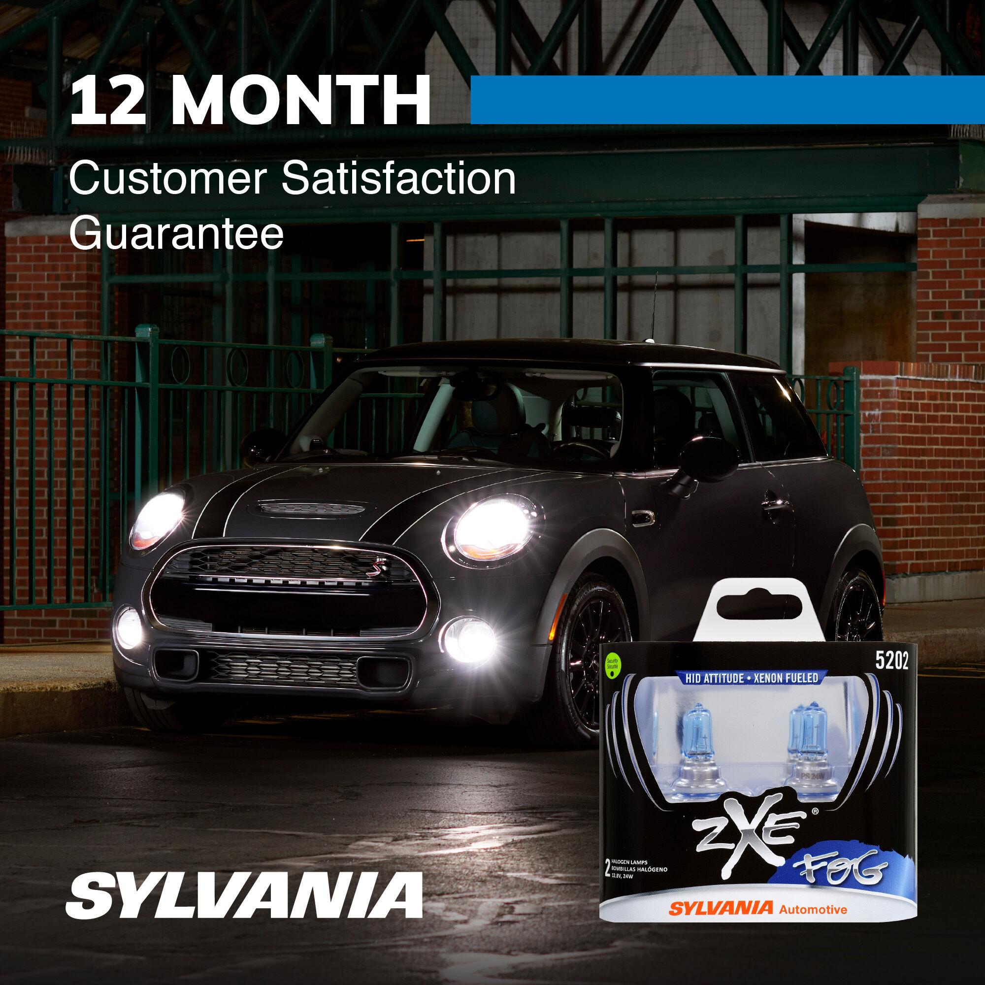 SYLVANIA 5202 SilverStar zXe Halogen Fog Bulb, 2 Pack