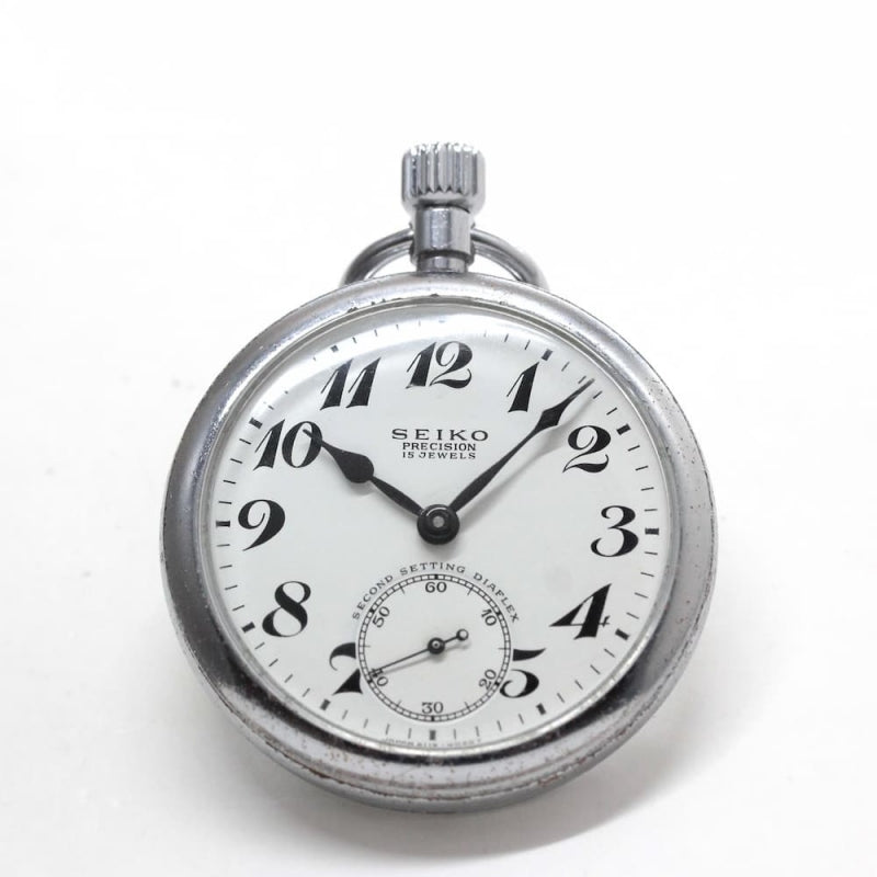 昭和46年の19セイコー鉄道時計/15石/秒針止め機能/絶版時計/19seiko