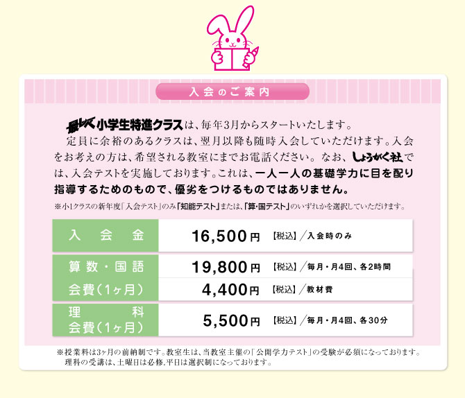 小学部】最レベ小学生特進クラス 入会案内