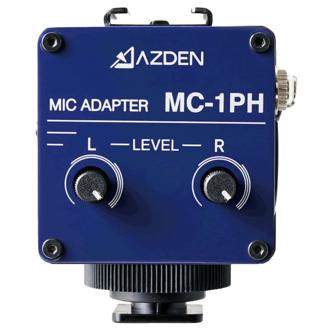AZDEN MC-1PH(BLUE) ファンタム電源供給機能付きマイクアダプター