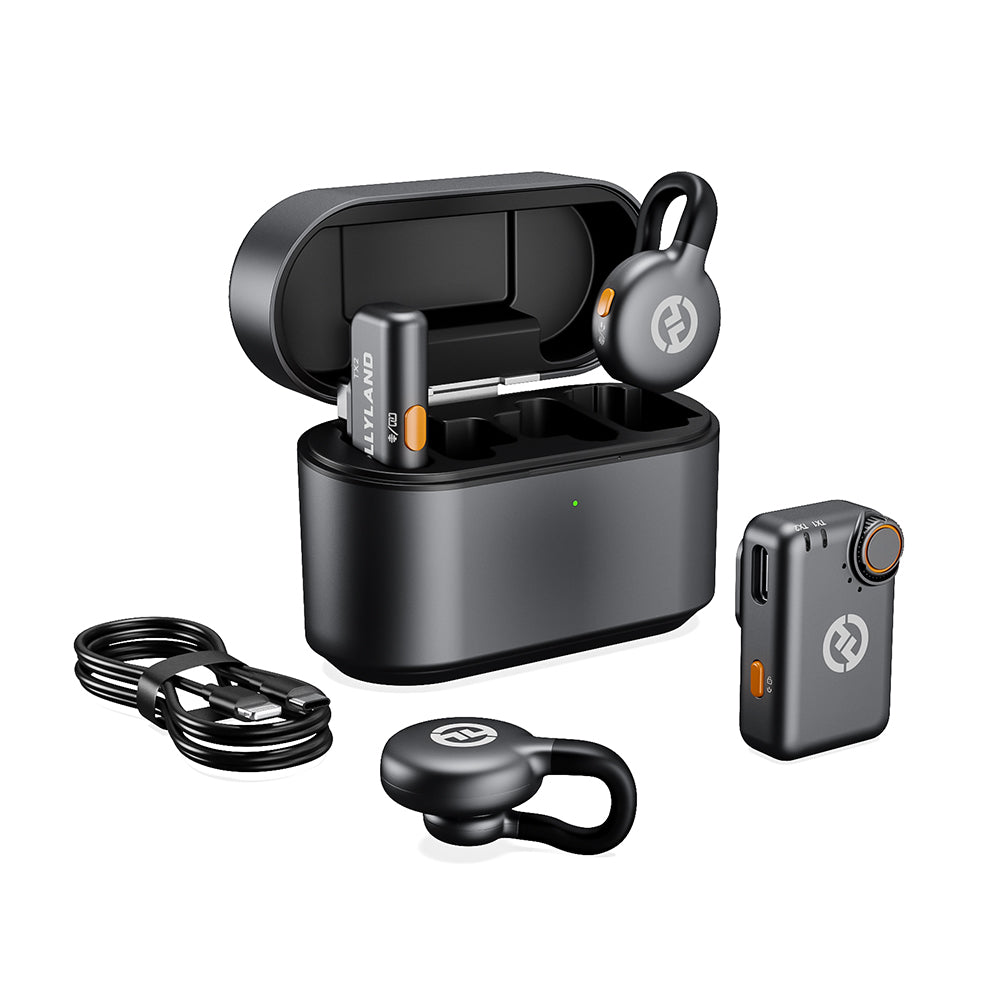 Hollyland ワイヤレスラベリアマイク LARK M2S コンボ(スペースグレー