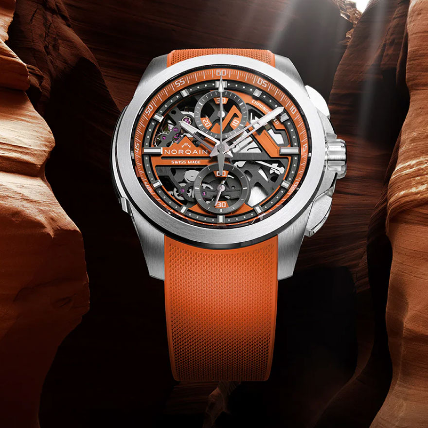 標高8000m超え“エイト・サウザンダーズ” がモチーフ【42mmスケルトン