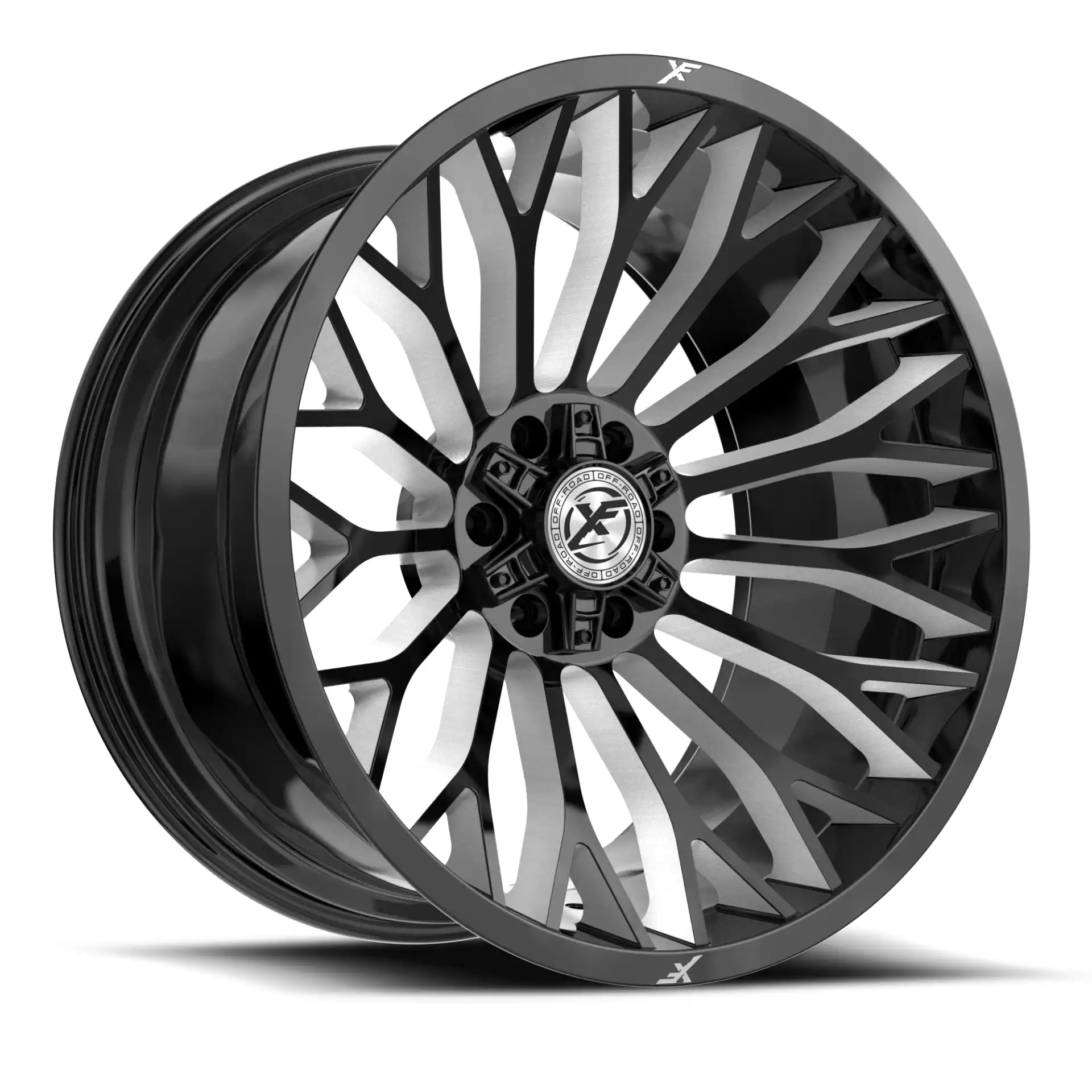 XF Offroad XF-237 Gloss Black / Milled - PowerHouse Wheels & Tires