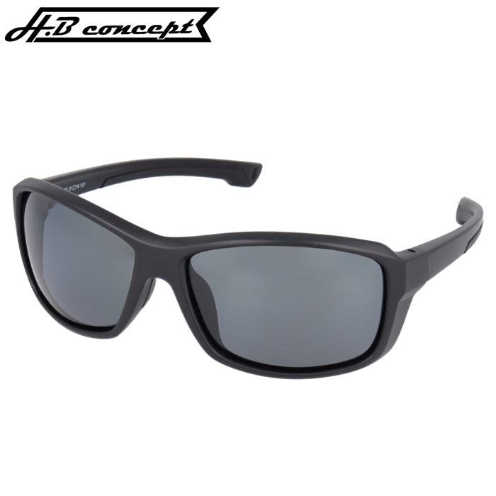H.B コンセプト 偏光サングラス スクエア型 グレーレンズ - 釣具の