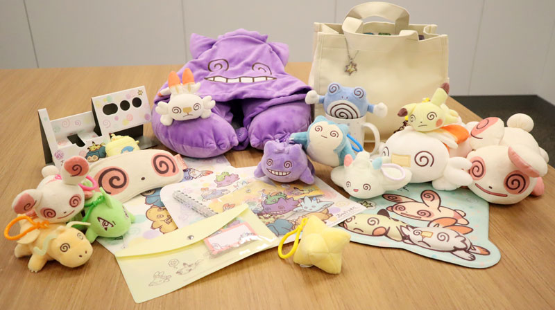 ちからつきてしまったポケモンたちのようすをかわいく描いたグッズが