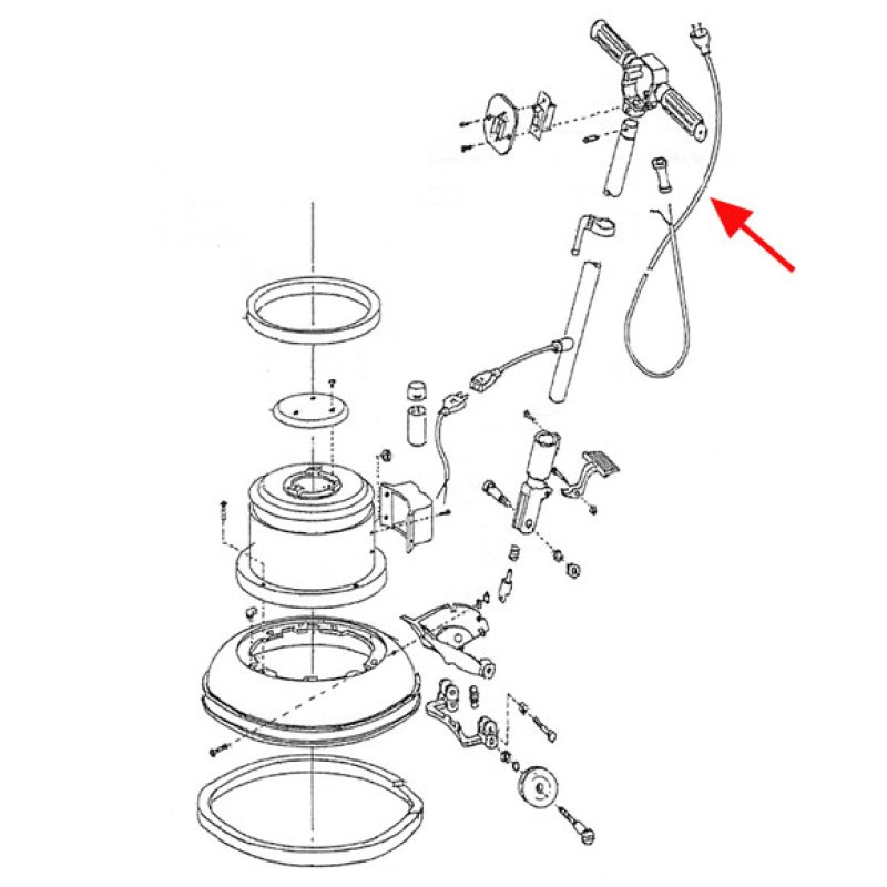 musashi製12”ポリッシャー用パーツNo.3コード（15m）（※プラグ選択可