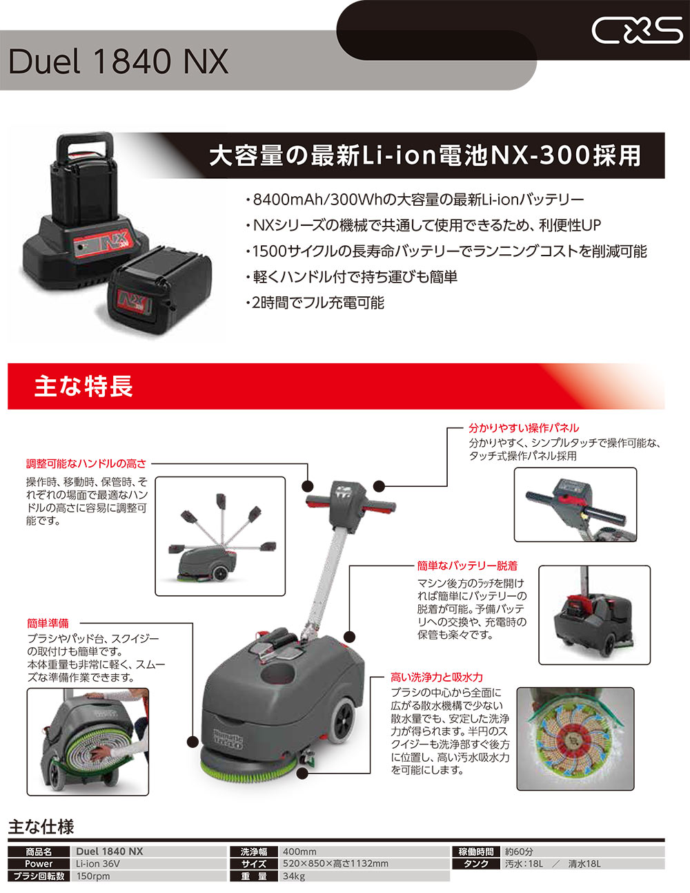 リース契約可能】シーバイエス Duel 1840NX (バッテリー・充電器別売