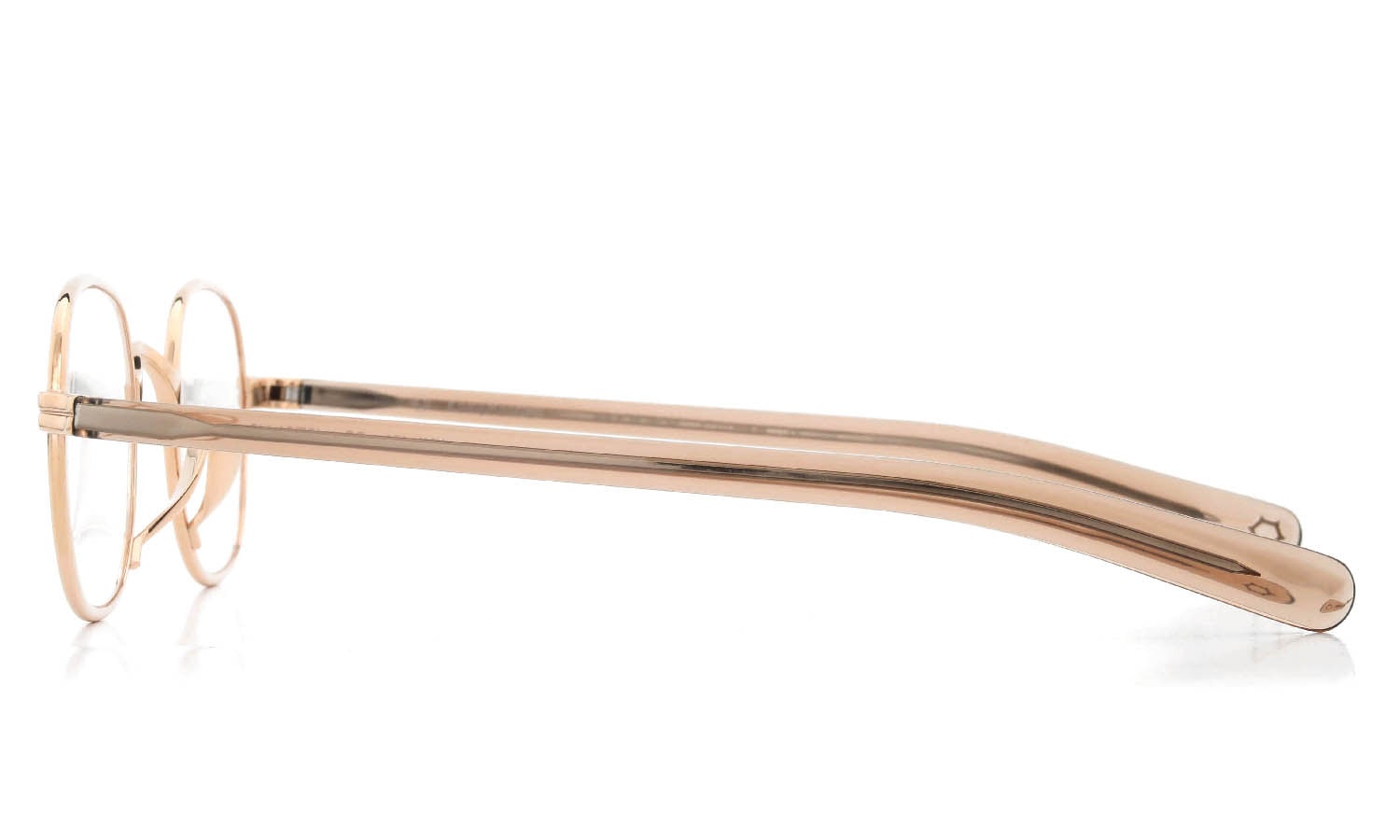 極美品 カメマンネン KMN131 RG メガネ 眼鏡 ローズゴールド 亀万年