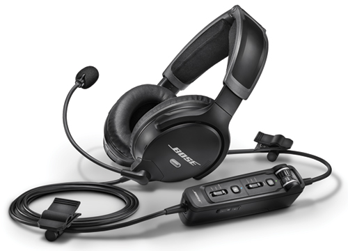 Bose A30 Headset with Dual Plug (Fixed-Wing), Bluetooth, High