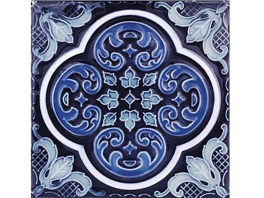 National Pool Tile Casablanca 6x6 Deco Series | Cobalt Ocean