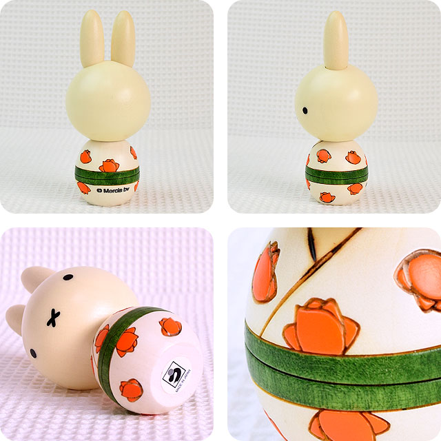 卯三郎こけし｜ミッフィー こけし バラ｜木のおもちゃ ポプリの森