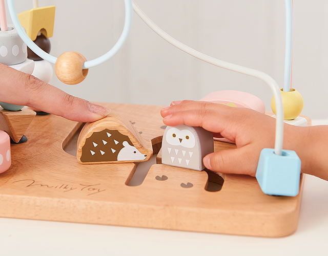 アニマルマーチ エドインター MilkyToy｜木のおもちゃ ポプリの森