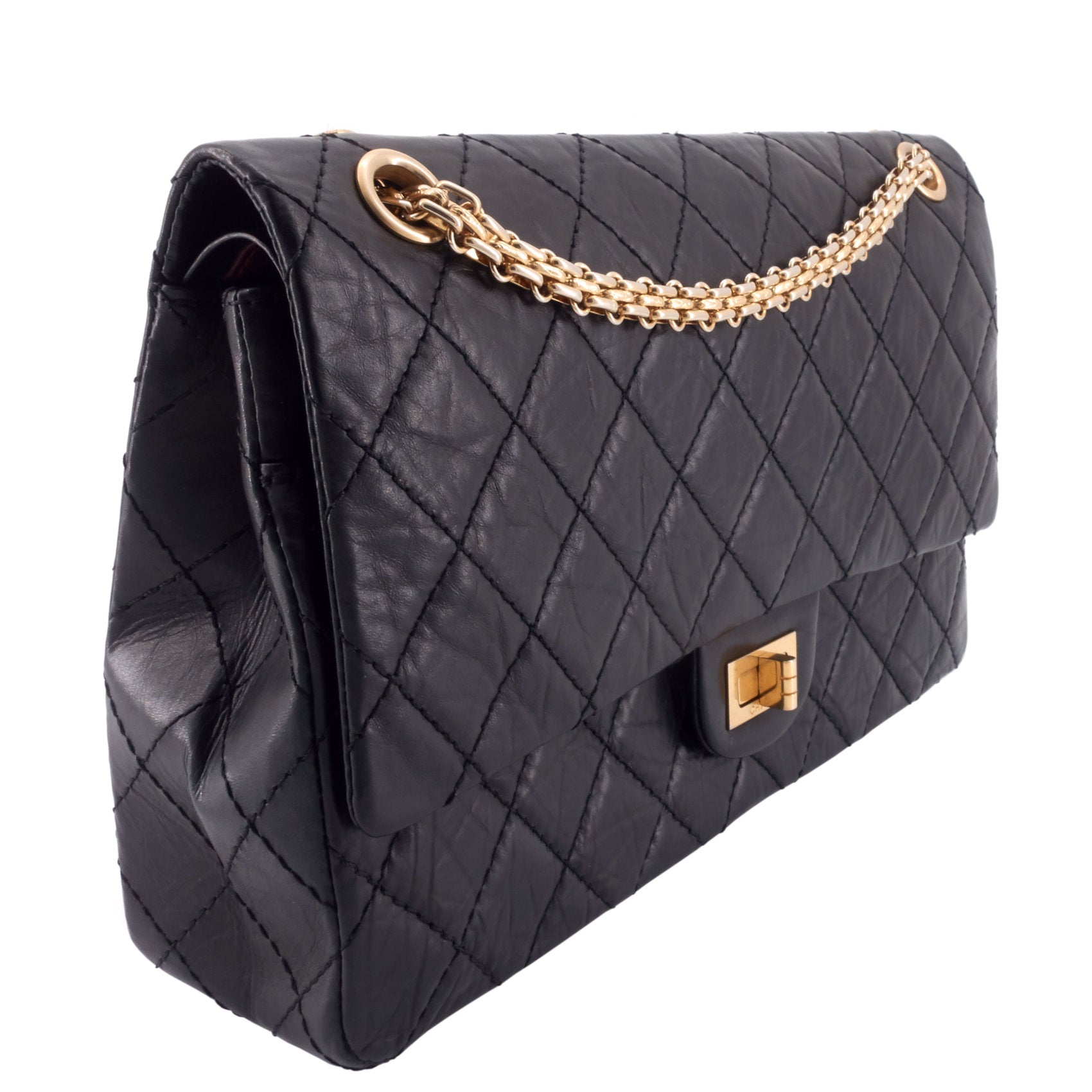 Chanel 2.55 Reissue 226 Aged Calfskin Double Flap Bag – Poshbag