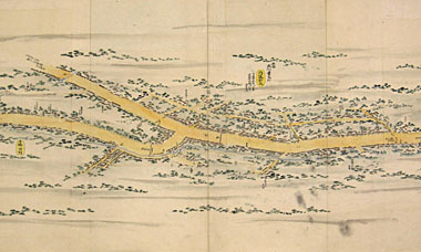 五街道分間延絵図｜博物館ノート｜郵政博物館｜郵政博物館 Postal