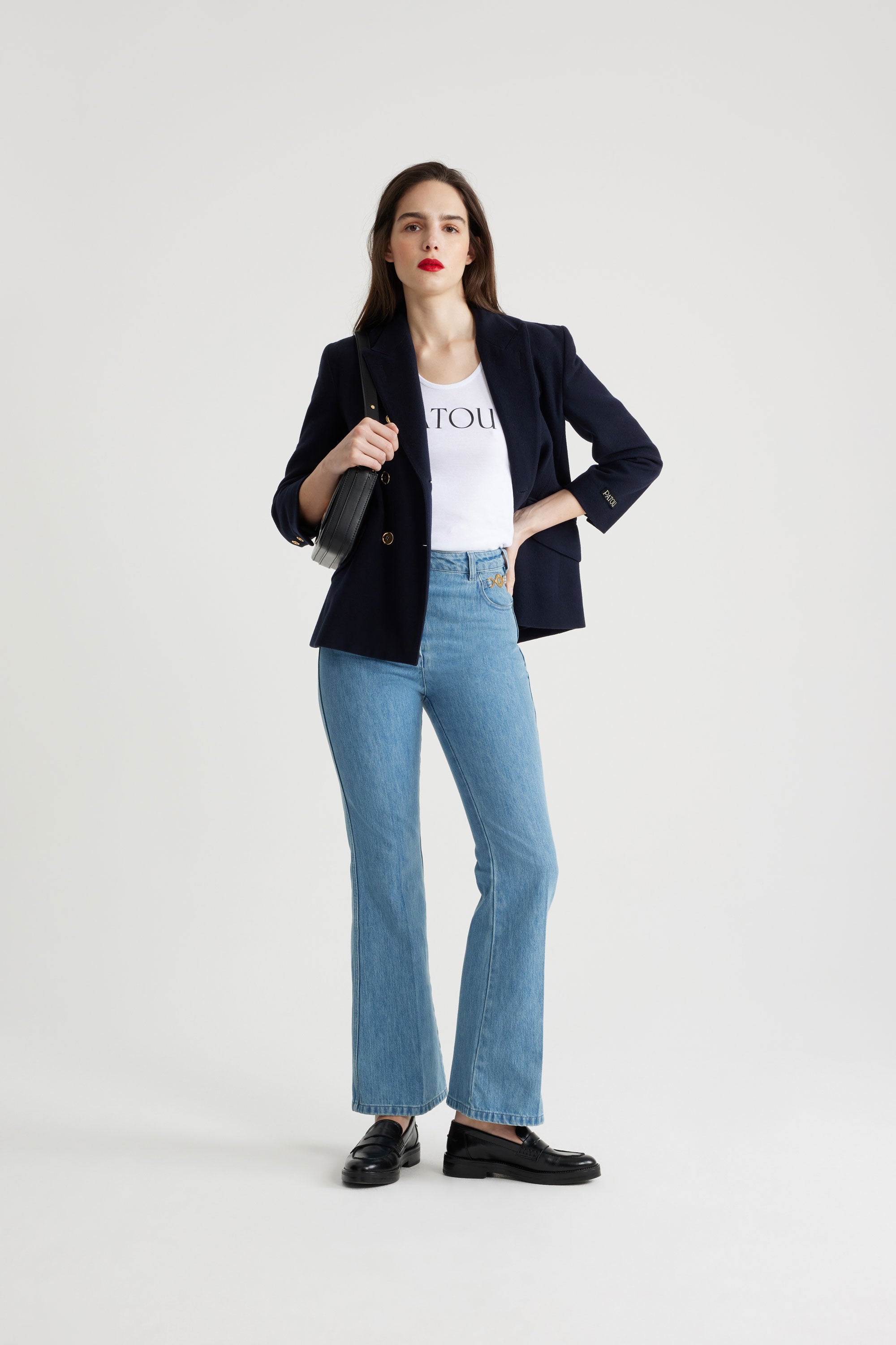 Patou | ダブルブレスト ウール＆カシミヤ ジャケット